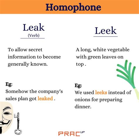 leek vs leak|Leak vs. Leek 